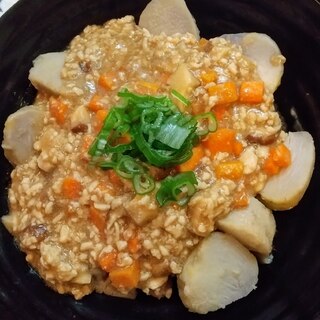 里芋の鶏野菜あんかけ(^ー^)